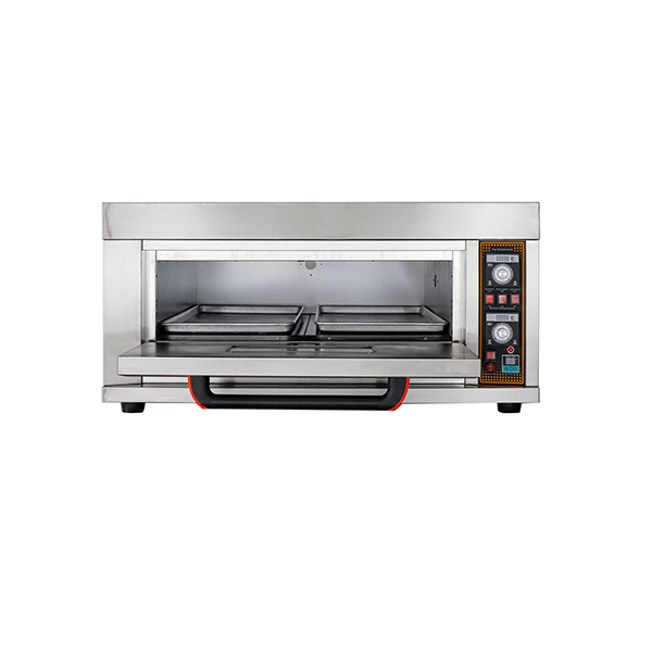 1 deck 2 trays gas oven with stone base