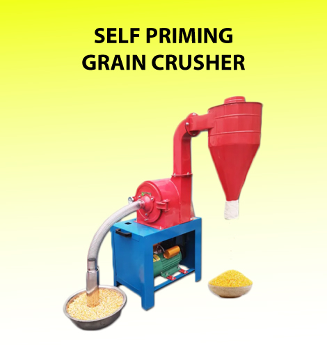 self priming grain crusher